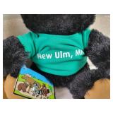 (2) New Ulm, MN Plush Toys - Bear and Beaver - Really Soft!