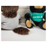 (2) New Ulm, MN Plush Toys - Bear and Beaver - Really Soft!