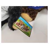 (2) New Ulm, MN Plush Toys - Bear and Beaver - Really Soft!