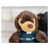 (2) New Ulm, MN Plush Toys - Bear and Beaver - Really Soft!