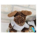 (2) New Ulm, MN Plush Toys - Moose and Beaver - Really Soft!