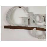 "Giggle" Metal Wall Sign - Approx. 20" Long