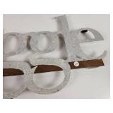 "Giggle" Metal Wall Sign - Approx. 20" Long