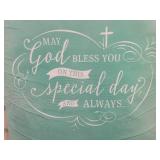 "May God Bless You" Banner - Approx. 27" x 17"