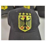 (4) German Coat of Arms Baseball Caps