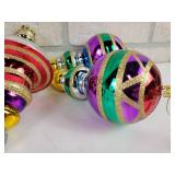 (3) Glass Pacific Rim Christmas Ornaments, (2) Gnomes and a Boot