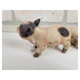 (3) Transpac Handcrafted Resin Pigs