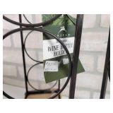 (2) Metal Wine Bottle Holders