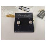Annaleece by DeVrie jewelry Inventory - 22K Gold Plated or Rhodium Plated - Crystallized with Swarovski