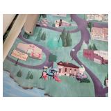 (4) New Ulm, MN "Cartoon Maps" - Approx. 26" x 20"