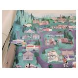 (4) New Ulm, MN "Cartoon Maps" - Approx. 26" x 20"