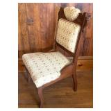 Pair of Victorian Walnut Upholstered Chairs