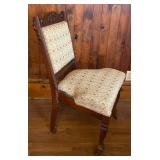 Pair of Victorian Walnut Upholstered Chairs