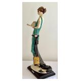 Giuseppe Armani Lady with Book Sculpture