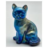 Fenton Favre Glass Cat Figurine
