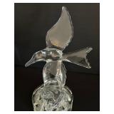 Vintage Cambridge Glass Seagull Flower Frog