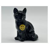 Fenton Glass Smiley Face Cat Figurine