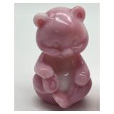 Pair of Fenton Glass Teddy Bear Figurines