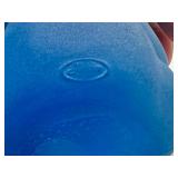 Pair of Fenton Glass Teddy Bear Figurines