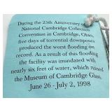 Pair of Special Edition 1999 Cambridge Glass Collectors Scottie Dog Bookends