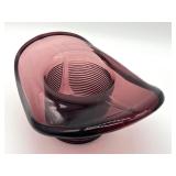 Vintage Amethyst Glass Top Hat