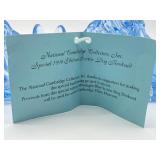 Pair of Special Edition 1999 Cambridge Glass Collectors Scottie Dog Bookends