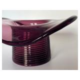 Vintage Amethyst Glass Top Hat