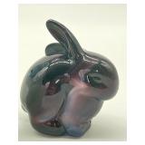 Collection of Four Fenton Glass Rabbit Figurines