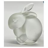 Collection of Four Fenton Glass Rabbit Figurines