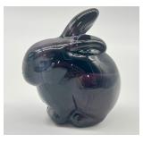 Collection of Four Fenton Glass Rabbit Figurines