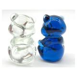 Pair of Fenton Glass Bears