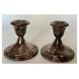 Pair of Gorham Sterling Silver Candleholders