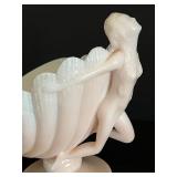 Vintage Cambridge Crown Tuscan Flying Lady Bowl