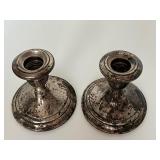 Pair of Gorham Sterling Silver Candleholders
