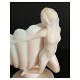 Vintage Cambridge Crown Tuscan Flying Lady Bowl