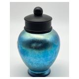 Vintage Fenton Hand Painted Floral Favrene Temple Jar