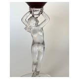 Cambridge Glass Ruby Red Nude Compote