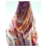 Vintage Fenton Slag / Marbelized Glass Alley Cat Figurine