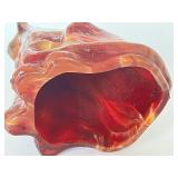 Vintage Fenton Slag / Marbelized Glass Alley Cat Figurine