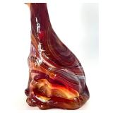 Vintage Fenton Slag / Marbelized Glass Alley Cat Figurine