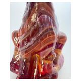 Vintage Fenton Slag / Marbelized Glass Alley Cat Figurine