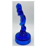 Vintage Cobalt Blue Bashful Charlotte Lady Nymph Figurine