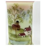 Vintage 2002 Fenton FAGCA Burmese Hand Painted Vase