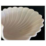 Vintage Cambridge Glass Crown Tuscan Pink 10" Sea Shell Footed Bowl