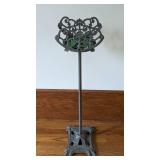 Antique Art Deco Painted Metal Fish Bowl Stand