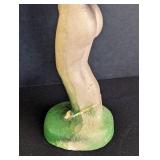 Vintage Chalkware Ship and Lovely Ladies