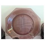 Vintage Amethyst Glass Dish Set