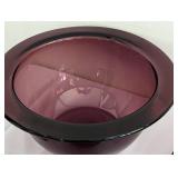 Assorted Amethyst Glass Serving Ware