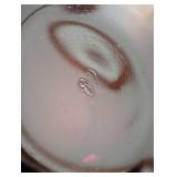 Fenton Opalescent Hobnail Crimped Bowl