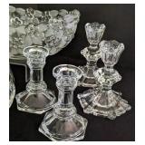 Large Assortment of Cut/Pressed Glass and Crystal